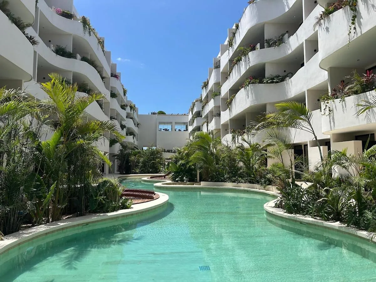 公寓 Your Ideal Retreat Gf Oasis With Pool Access For 3 图卢姆 墨西哥